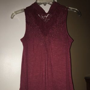 Lacy High Neck Tank